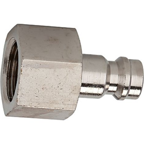 Riegler Nippel für Kupplungen NW 5, Messing vernickelt, G 3/8 IG (1/2)