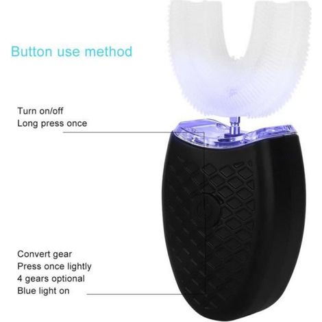 Brosse à dents électrique - - Sonic - Forme de U - Nettoyage automatique - Silicone alimentaire (1/4)
