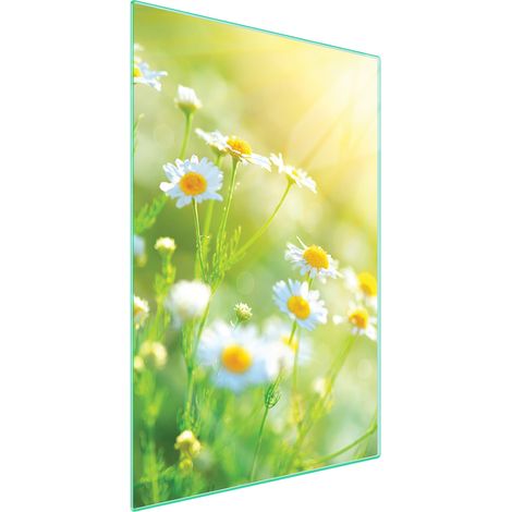 TAGLIERE IN VETRO 35x52 Fiore (1/5)
