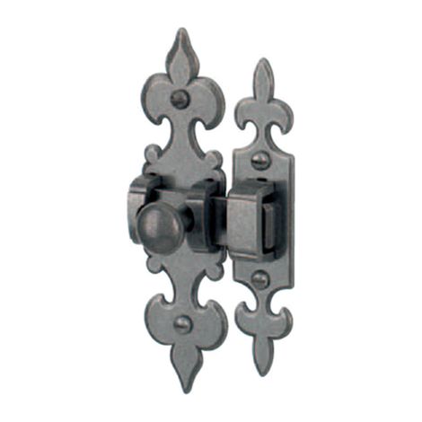 Targette Montségur shérardisé patiné BRIONNE - 110X28 - 1110111SP