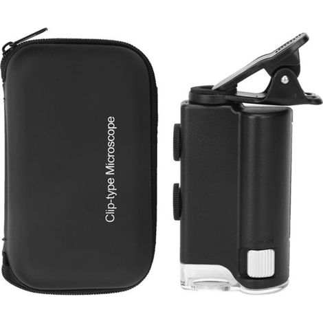 60-100X Portable LED Magnifier for Clip-on Microscope for Observation (1/4)