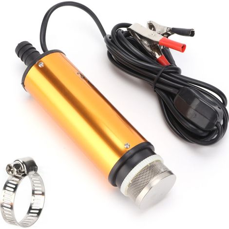 Portable 24V DC Electric Fuel Transfer Pump, Mini Aluminum Alloy Casing for Pumping Water and Diesel Fuel (1/5)