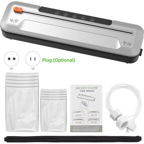 Vtizikl Machine de mise sous vide puissante et compacte (gris argenté)