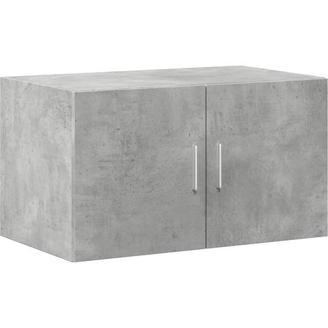 Maison Exclusive - Mobile a Parete Grigio Cemento 70x42,5x40 cm Legno Multistrato