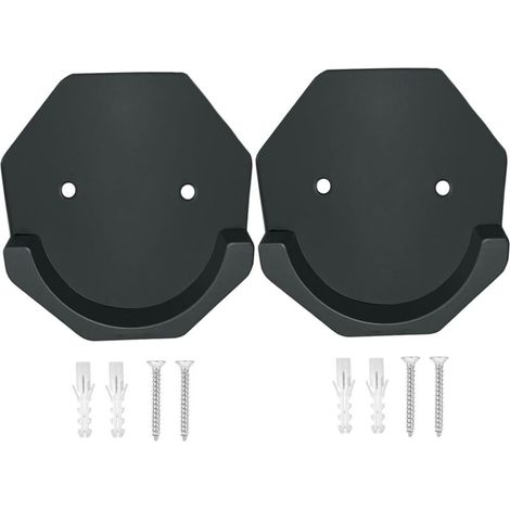 Supporti adesivi impermeabili per asta doccia per montaggio a parete, carico massimo 22,7 kg, supporto per asta doccia, supporto antiscivolo per asta doccia, set da 2 (asta non inclusa) (1/4)