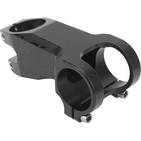 Potence Vélo Noir -17° Design Creux CNC, Finition Brillante, Réglable pour VTT, Longueur 60mm (1/5)
