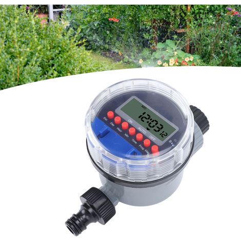 Programmierbarer Bewässerungstimer mit ABS-Elektronik und LCD-Display, digitaler Wasserhahn-Bewässerungstimer (1/5)