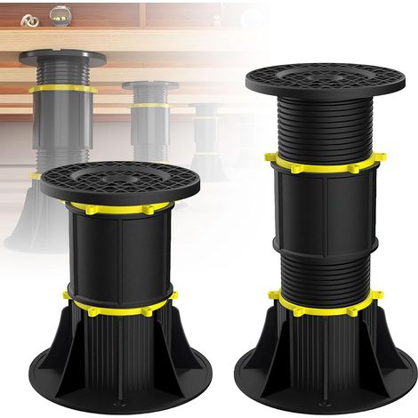 Lot de 1 cale de nivellement terrasse ajustable Universal pour lambourdes et dalles DY-A07(230-325mm) (1/5)