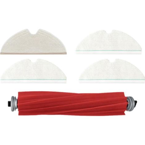 Kit de 5 pièces pour aspirateur Roborock T8 : brosse principale lavable et lingette de nettoyage