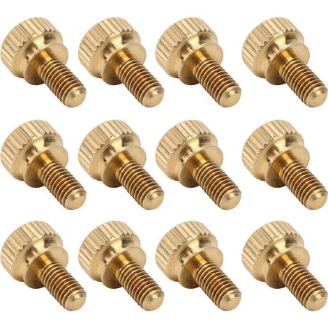 50 Vis à tête ronde cannelée en cuivre, fixation antidérapante, pour applications industrielles (M5 x 10mm)