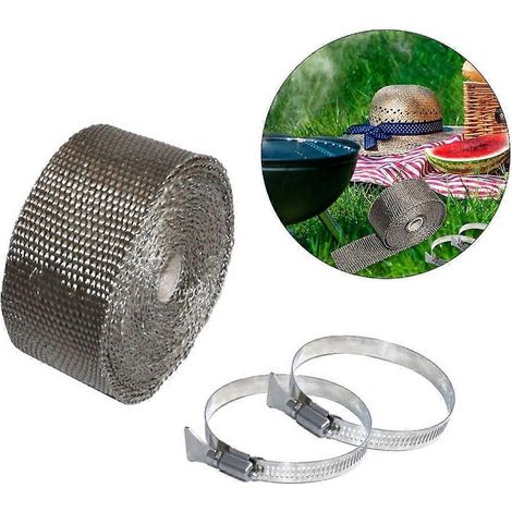 Ceinture pour tuyau de poêle de cuisine extérieure, ruban ignifuge pour tuyau de poêle de tente (1/4)