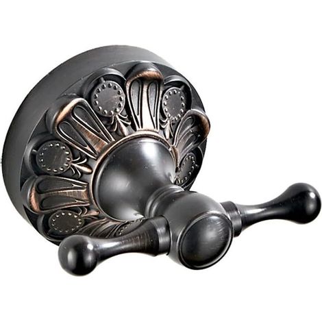 Patère décorative - laiton antique, pour peignoir et cuisine (1/5)
