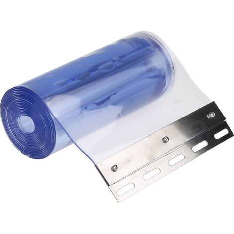Rs Pro – Rideau à lanières PVC 200mm x 3m – Barrière en PVC pour espaces confinés – Rail de suspension disponible