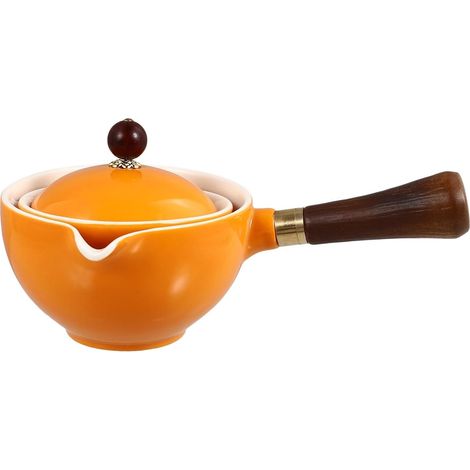 Théière chinoise en céramique avec filtre en inox à 360°, bouilloire pour infusion de thé en vrac, bouilloire multifonction