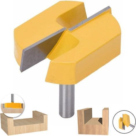 Fraise de queue 8 mm – Fraise pour défonceuse et affleureuse – Nettoyage et rabotage bois – Alliage haute qualité 57 mm (1/4)
