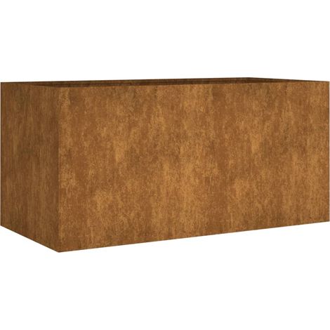 vidaXL Jardinière 80x40x40 cm acier corten