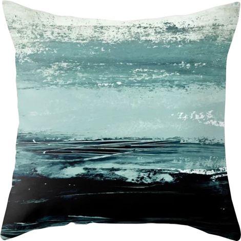 Taie d'oreiller - Geometrique - Imprimé Abstrait - 50 x 75 cm - Pour Canapé ou Lit - Lot de 2 (1/3)