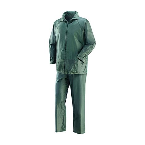 GIACCA + PANTALONE IMPERMEABILE NYLONDRY NIAGARA - VERDE XL- 1 confezioni