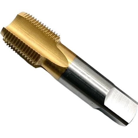 Kit filetage tube, NPT, HSS, TiN, pour plomberie et raccords (1/4)