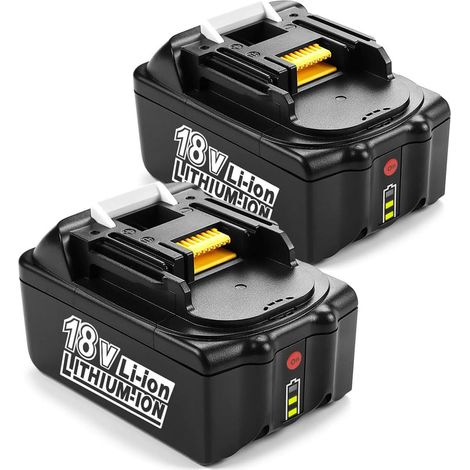 Lot de 2 Batteries de Rechange pour BL1850B 18 V 5,0 Ah Compatible avec perceuse-visseuse DDF482Z DDF484Z DDF485Z DDF487Z DDF489Z DUC353 DUC254Z DUC302Z DUC256Z (1/5)