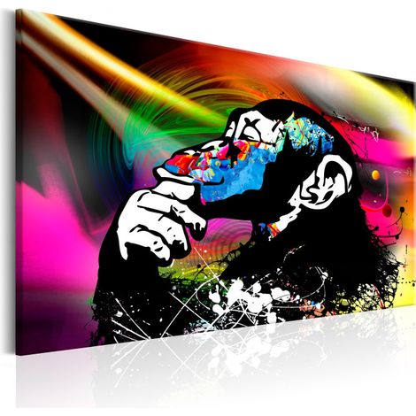 Tableau Imprimé "Monkey Disco" 60 x 90 cm (1/2)