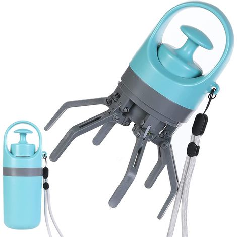 Dog waste scoop with dog waste bags - Easy to carry - Portable - For small, medium and large dogs - Blue (1/5)