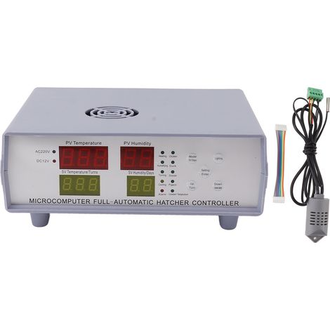 Regolatore miniaturizzato a doppia corrente per incubatrice, 5 modalità di incubazione, strumento di controllo della temperatura, 180-240 V (1/5)