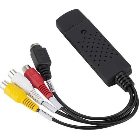 Convertisseur Audio vidéo USB 2.0Adaptateur de graveur de Capture vidéo Format VHS vers DVD numérique pour Windows 10 8 7 [472]
