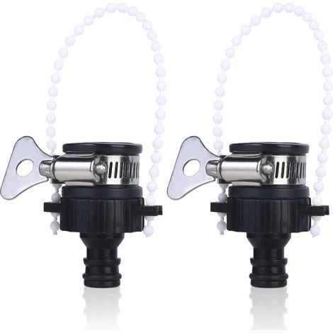 2-teiliger Schlauchanschluss  Runder 20–24 mm Universal-Mischbatterie-Küchenhahn-Schlauchanschluss  Verstellbarer Edelstahl-Kragenanschluss für Gartenschläuche