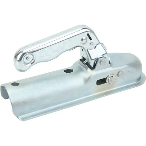 Attelage à flèche droite pour remorque, boule d'attelage de 2 pouces, capacité de charge de 800 kg pour tube rond de 2 pouces (1/5)