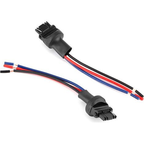 Connecteur de Prise Mâle 3157, Fil Adaptateur de Support D'ampoule pour Clignotants de Voiture, Feux de Jour (1/4)
