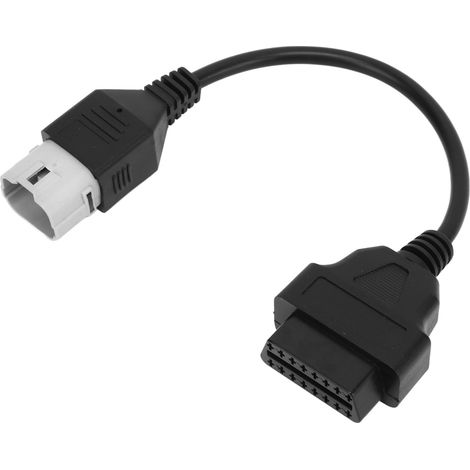 GARRYFIZH Câble OBD2 6 broches OBDII, adaptateur de connecteur de diagnostic de remplacement pour motos Suzuki