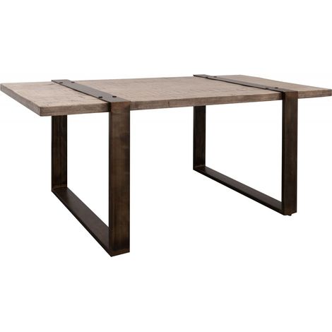 tavolo da pranzo in legno di Mango 170x90x76 marrone laccato HEAVY INDUSTRY 203
