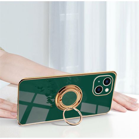 iPhone 14 Hülle, Electro Ring, Grün (1/4)