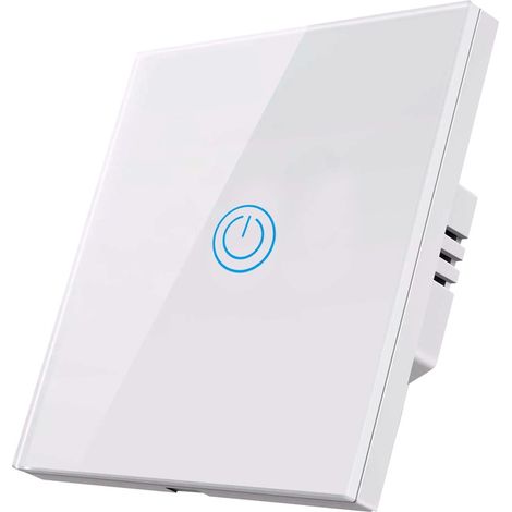 Interrupteur tactile blanc simple