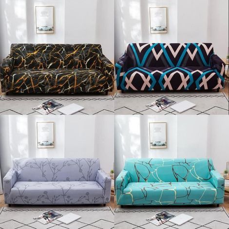 Housse de canapé 3 places, housse de fauteuil Housse de canapé serviette (Style 1) (1/4)