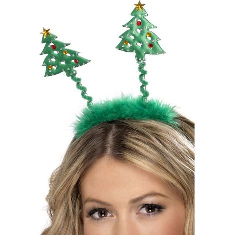 Christmas Tree Boppers - Green - on Headband - 38462