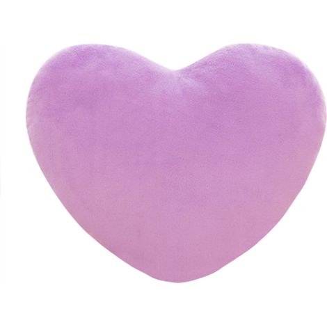 Adorable mini coussin en forme de cœur, coussin en peluche de 15 cm, jouet en peluche en forme de cœur, coussin décoratif en forme de cœur rembourré, coussin moelleux, cadeau pour fille (violet) (1/5)