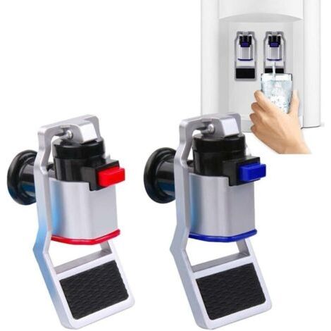 Juego de 2 grifos de repuesto universales para dispensadores de agua fría y caliente - Salida de plástico (1/4)