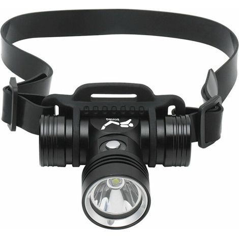 Tigrezy Tauchscheinwerfer, wiederaufladbare Tauchlampe, IPX8 wasserdichter Tauch-Unterwasserscheinwerfer