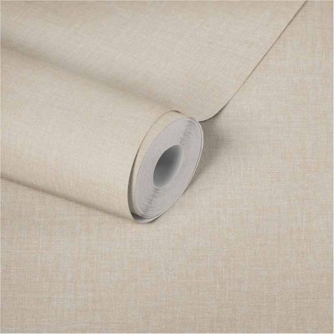 Papier peint uni beige crème pour salon Tapisserie beige de designer italien pour chambre adulte Papiers peints pour couloir (1/5)