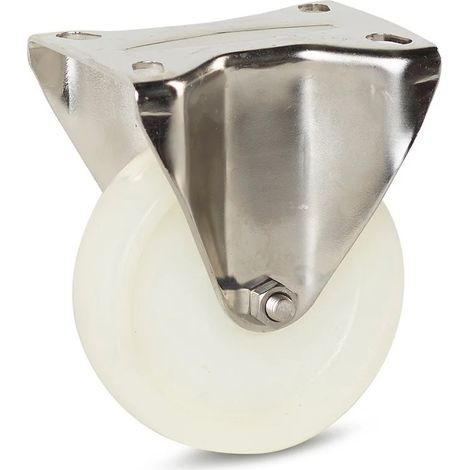 Roue fixe - MESO - Nylon inox - 100mm - 180kg (1/2)