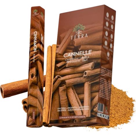 Terra Cinnamon palitos de incienso de canela 20 unidades (1/4)