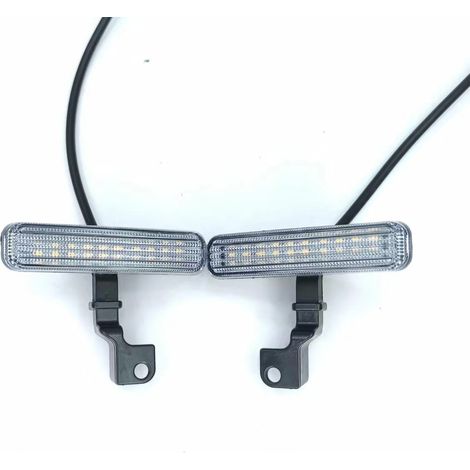 Clignotants à LED 12 V pour véhicules électriques avec interrupteur à lumière jaune ultra-brillante, montage sur cache arrière, accessoires universels pour clignotants de moto