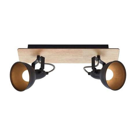 [GEBRAUCHT] B-Ware Lindby Aylis Deckenlampe Deckenlampe Lampe Leuchte Deckenstrahler Schwarz Holz
