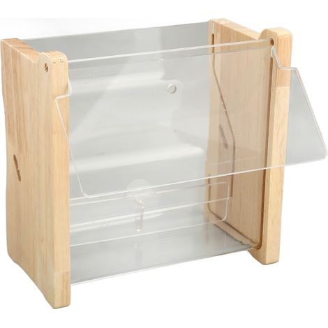 Mangeoire automatique grande capacité en acrylique transparent pour poussins, perruches, calopsittes et cailles - 15 x 7,8 x 14,2 cm / 5,9 x 3,1 x 5,6 pouces (1/5)