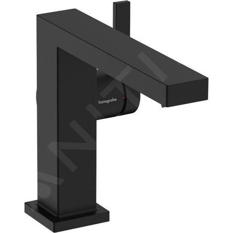 Hansgrohe Mitigeur lavabo CoolStart Tecturis E 110 Fine EcoSmart+ bonde clic-clac, Noir mat (1/5)