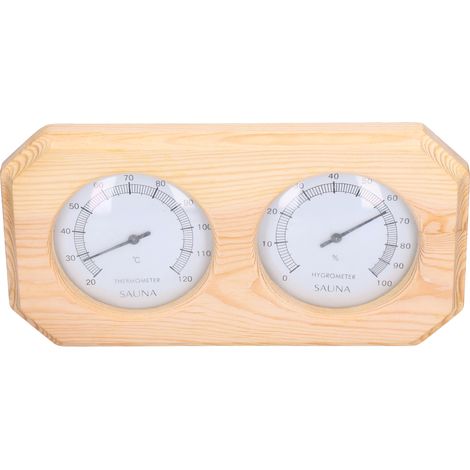 Thermohygromètre à cadran à aiguille : détection précise de la température et de l'humidité. Accessoires pour salle de sport, sauna et maison. (1/5)
