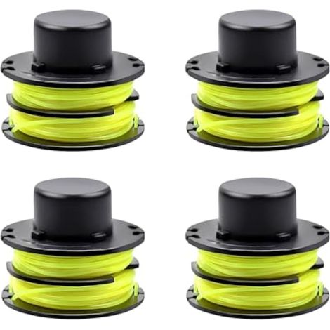Lot de 4 bobines de fil pour Ryobi RAC119, compatible avec Ryobi RLT3025F/S, RLT3525S, bobine de coupe-herbe, bobine de coupe-herbe pour RAC119, bobine de rechange pour coupe-herbe RAC119 (1/5)
