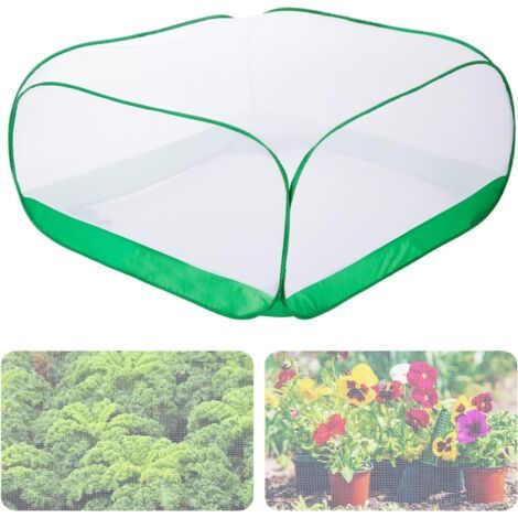 BUNTHAUS Pop-Up Filet Couverture de Protection pour Plantes, 100CM x 100CM x 50CM Fine Filet Anti-Insectes pour Jardin Protection Tout Autour pour Plantes Fruits Légumes Plantules Herbes Aromatiques (1/5)